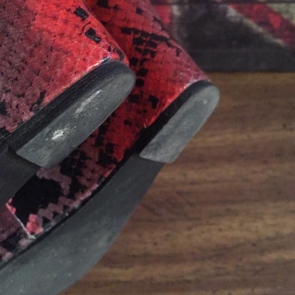 London Rebel Fuschia Multi Snake Spike Wedge 7.5 - Picture 5 of 6